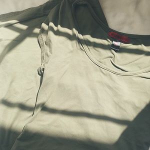 mini army green dress